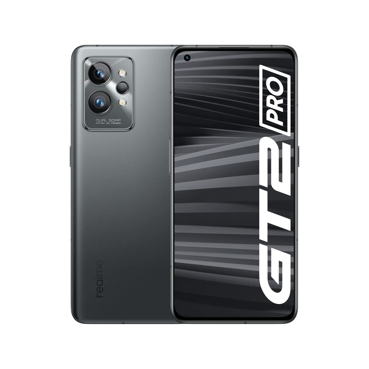 realme GT 2 Pro 5G Smartphone,Sim Free Unlocked Mobile Phone,Snapdragon 8 Gen 1,5000mAh Massive Battery, 65W SuperDart Charge,1-120HZ ADFR,Dual Sim, 8+128 GB, Steel Black
