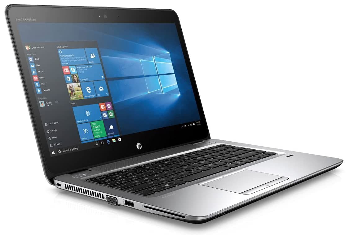 HP (Refurbished) EliteBook 840 G3 Intel Core i5 6th Generation 8GB DDR4 RAM 256GB SSD 14" Screen FHD Windows 11 Silver Laptop (Renewed)