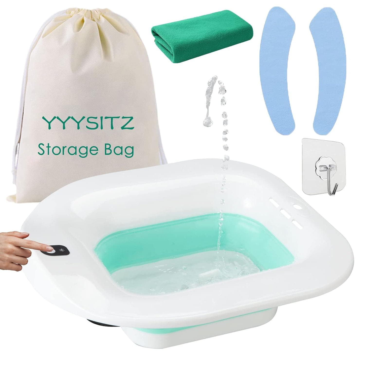 Sitz Bath, Electric Hemorrhoid Seat Tub, Sitz Bath For Toilet Seat, Postpartum Care Bowl, Bath Tub For Women Men, Sit Bath Soak Tub For Mu