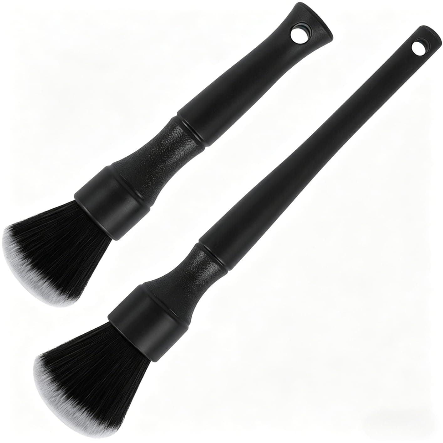 2 Pack Microfiber Detailing Brushes, Soft Car Interior Air Vent Leather Dash Cleaner for Keyboard Electronics Dust Removal