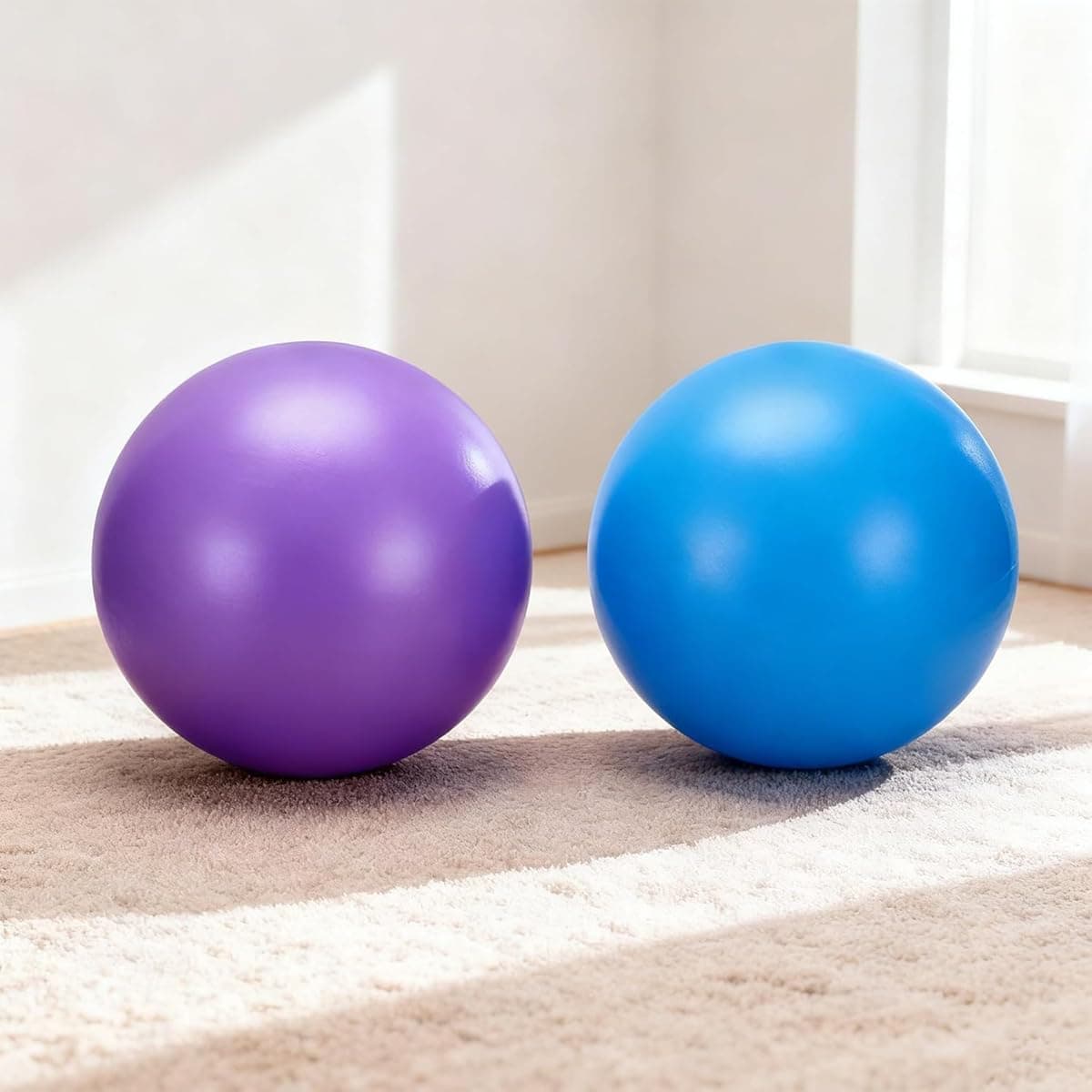 1 PCS Exercise Ball,Small Yoga Ball for Pilates and Mini Workout Ball,for Gym, Home,Studio Fitness Equipment (9 Inch)