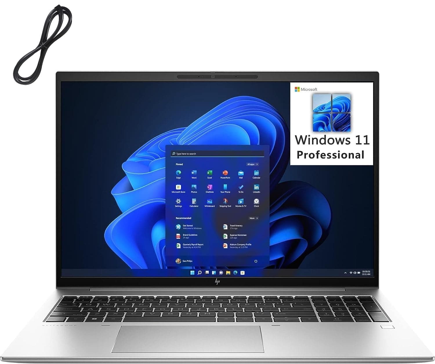 HP 2023 EliteBook 860 G9 Laptop, 16" FHD+ Business Computer, 12th Gen Intel 12-Core i7-1260P, 16GB DDR5 RAM, 1TB PCIe SSD, WiFi 6E, Backlit KB, Fingerprint Reader, Windows 11 Pro, BROAG Cable
