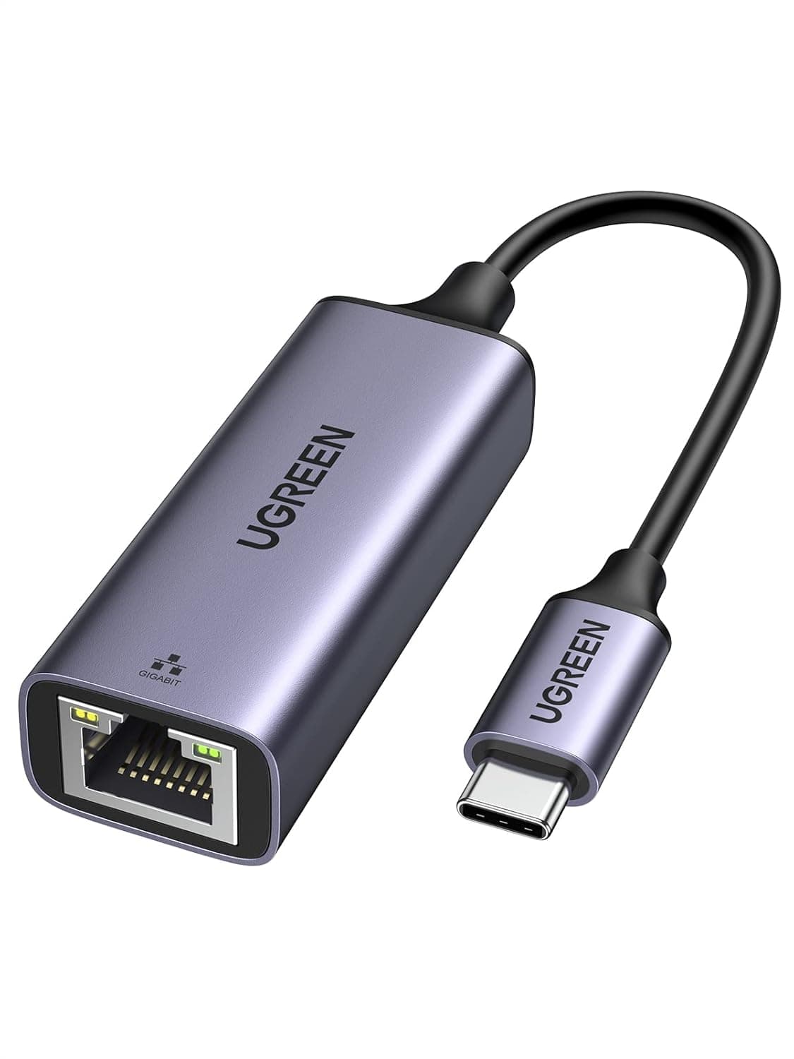 UGREEN USB C to Ethernet Adapter Gigabit Type C to RJ45 Wired Network Thunderbolt 3 LAN Adaptor Compatible with MacBook,for iPhone 17 Series Surface Pro, iPad Pro, Switch, PS5,XPS,Galaxy Tabs