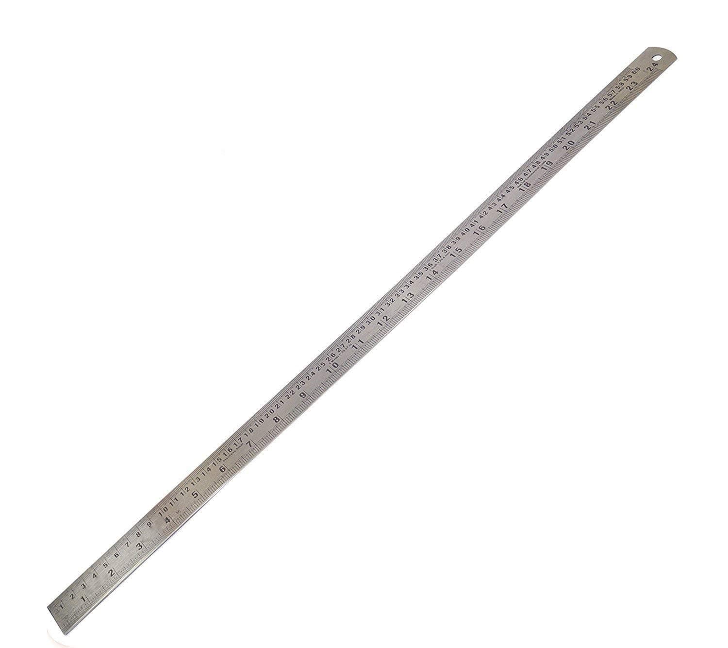 Shuban Ruler Double Side Measuring Scale Mark Ruler Tool Best Gift for Office, Woodworking Engineering, Architects, Students (60 CM -1 Pack)(Thickness 1.2 mm)