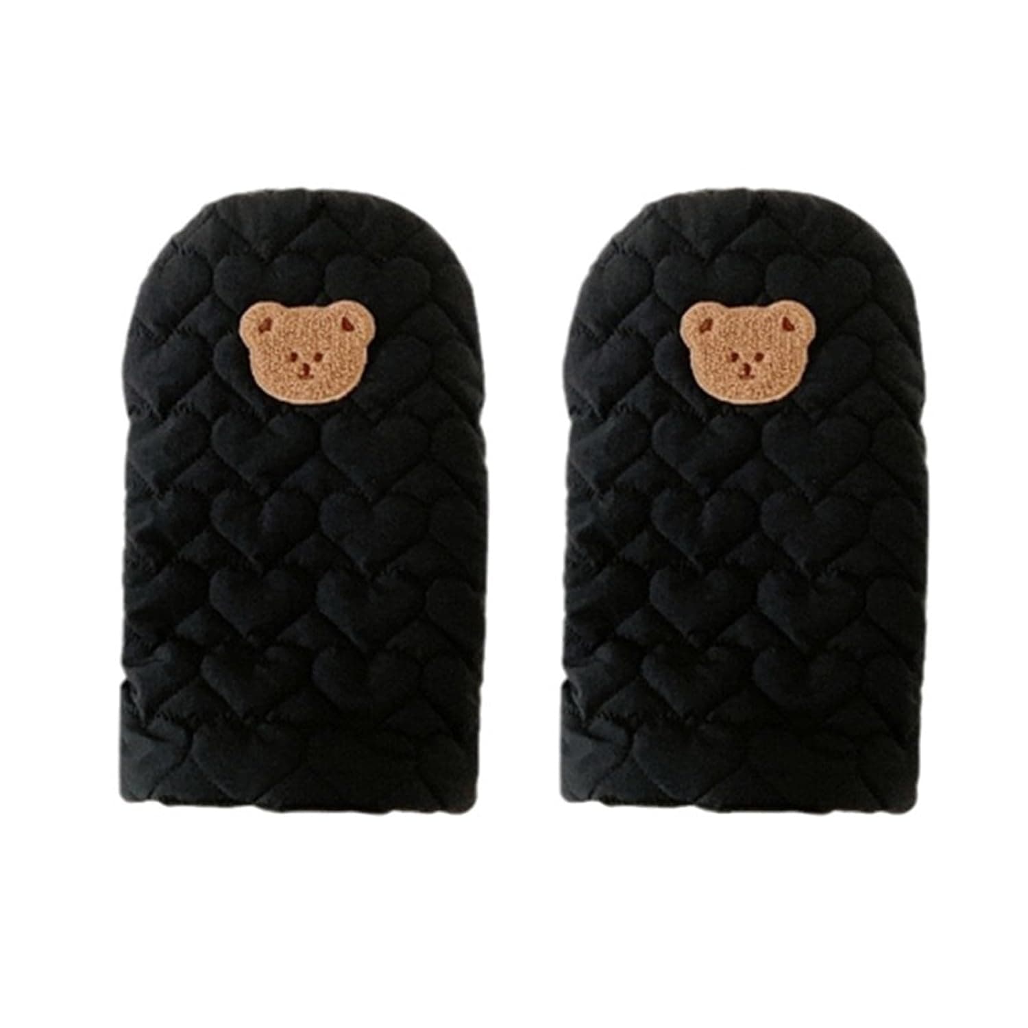 Baby Stroller Mittens Cartoon Bear Stroller Protective Mittens Handlebar Gloves Windproof for Cold Weather
