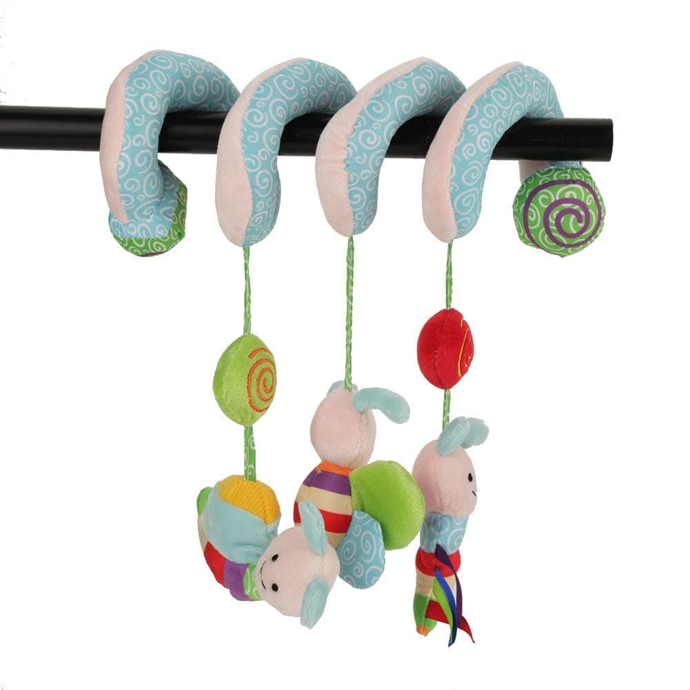 Infant Baby Kids Spiral Bee Hanging Toy with Music/Sound for Crib Bed Stroller Pushchair Crib Toys Attachments