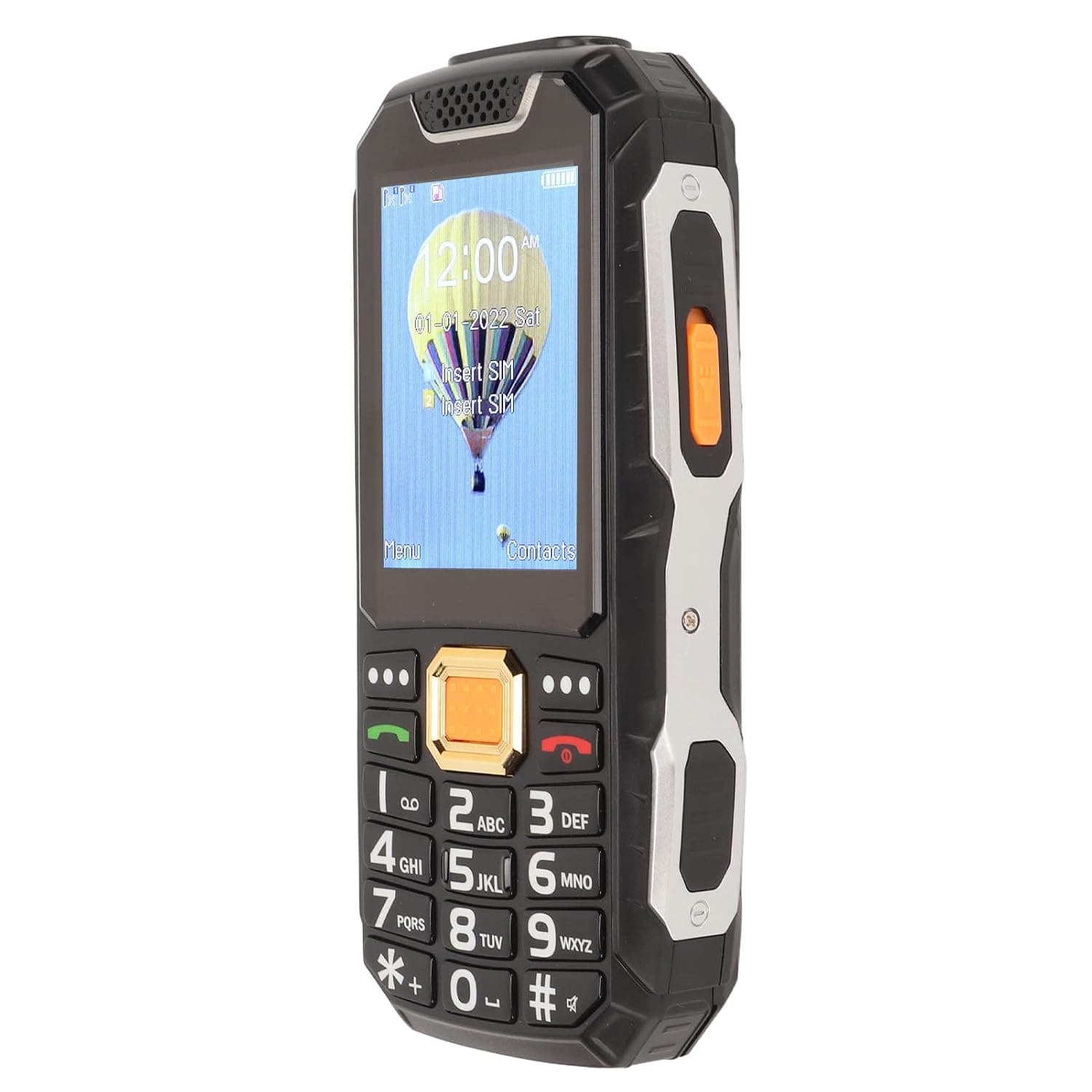 2G Senior Cell Phone Unlocked, 2.8 Inch HD Screen SOS Large Buttons Dual SIM Phone with Emergency Light, 13800mAh Battery Senior Basic Phone (Black)