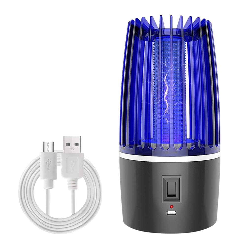HELEMIY 2 in 1 Mosquito Lamp Mosquito Trap with Nightlight & Hidden Hook Mosquito Lamp Bug Zapper Portable Insect Trap Low Noise
