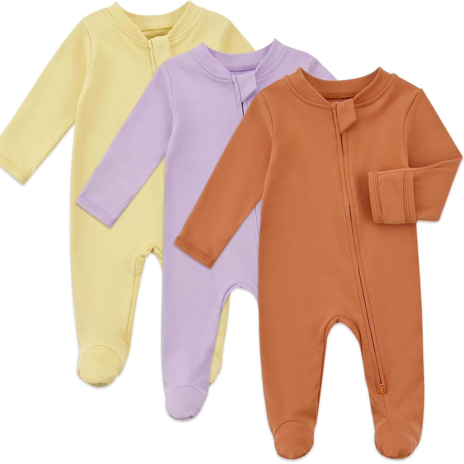 Aablexema Unisex Baby Baby One Piece Footie Baby Long Sleeve Footie Pajamas