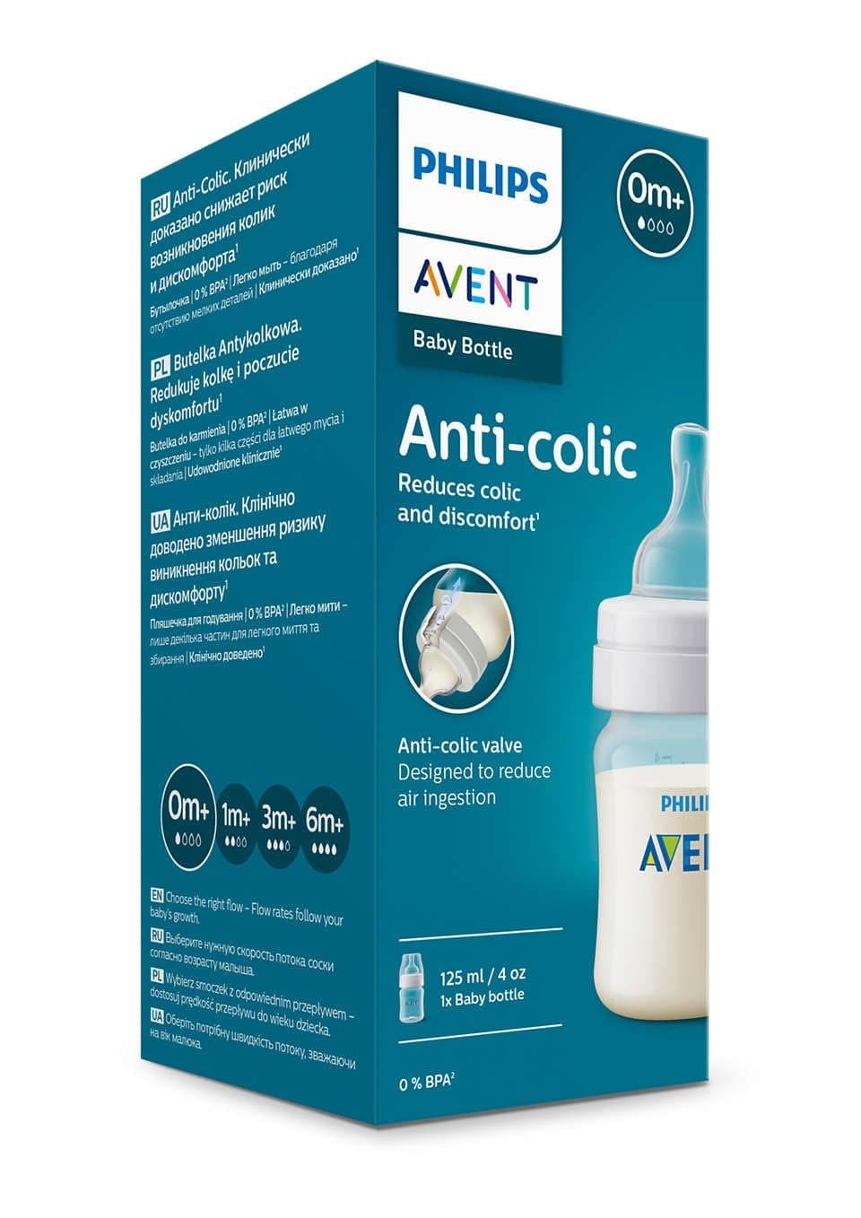 Philips Avent Anti-Colic Baby Bottle, 125 ml Capacity