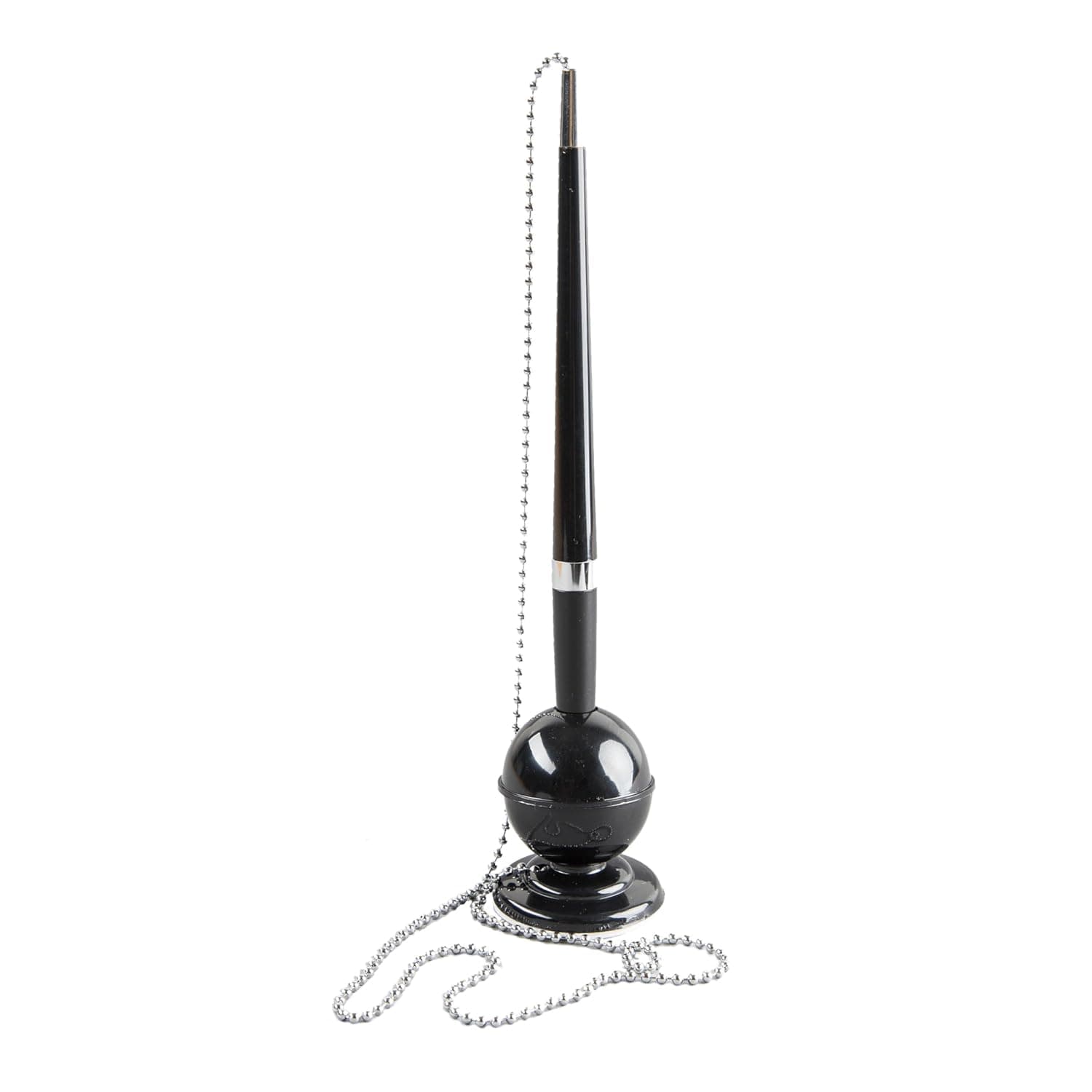 D.RECT Elegant Stylish Ballpoint Pen Stand with Sturdy Metal Chain for a Modern Organized Desk - Blue Ink