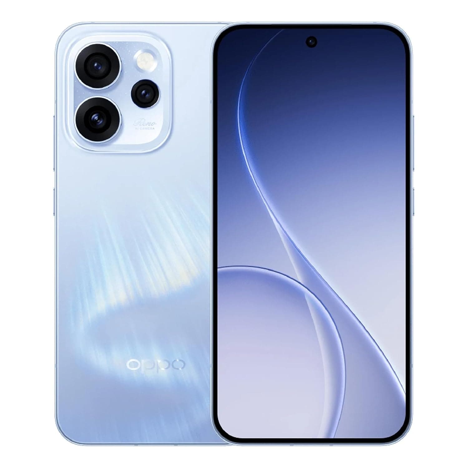 OPPO Reno 15 Pro 5G Dual SIM Aurora Blue 12GB RAM 512GB - Middle East Version with Gift OPPO Enco Buds3