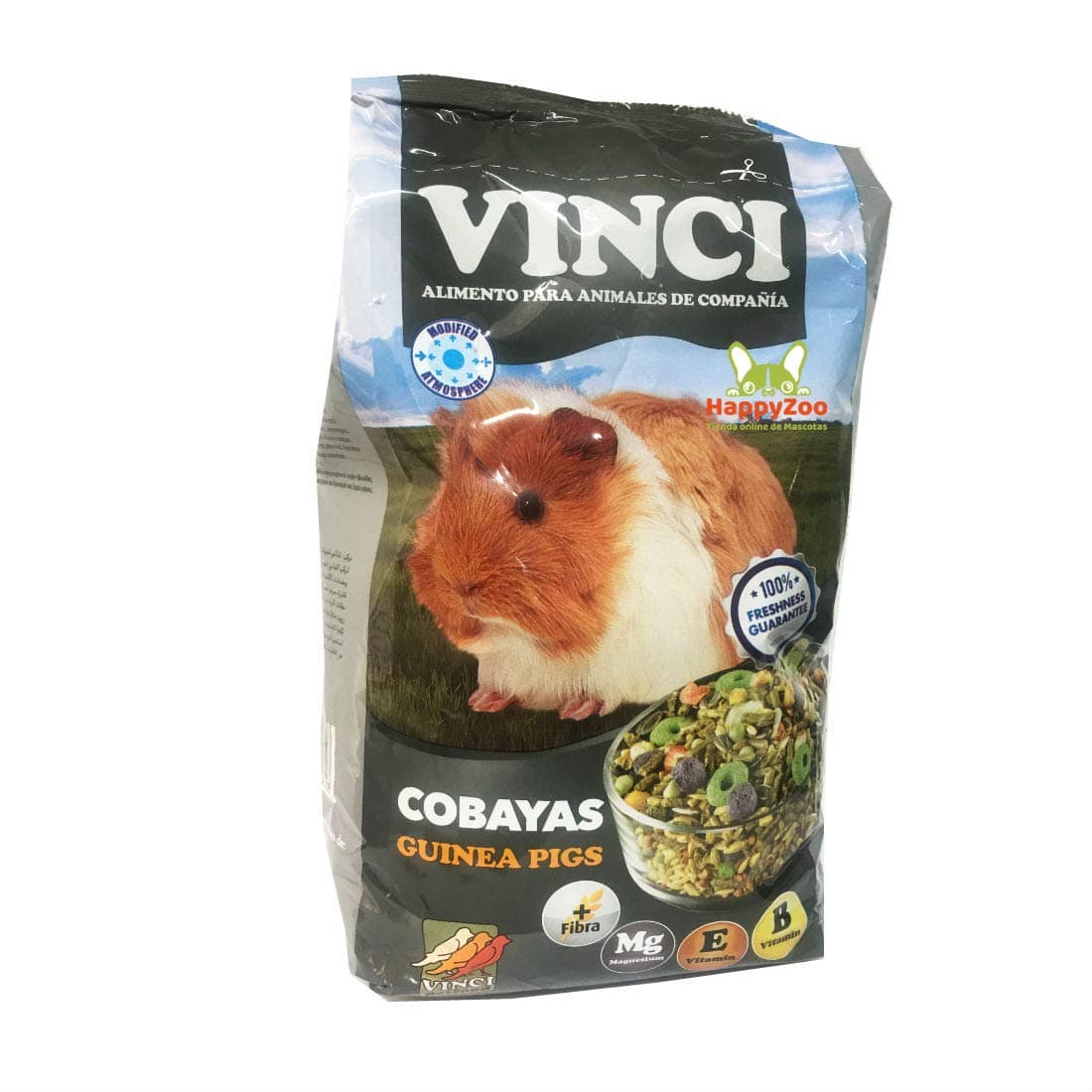 Vinci Guinea-Pig Food - Seed & Grain Mix, Natural Daily Diet, 1kg