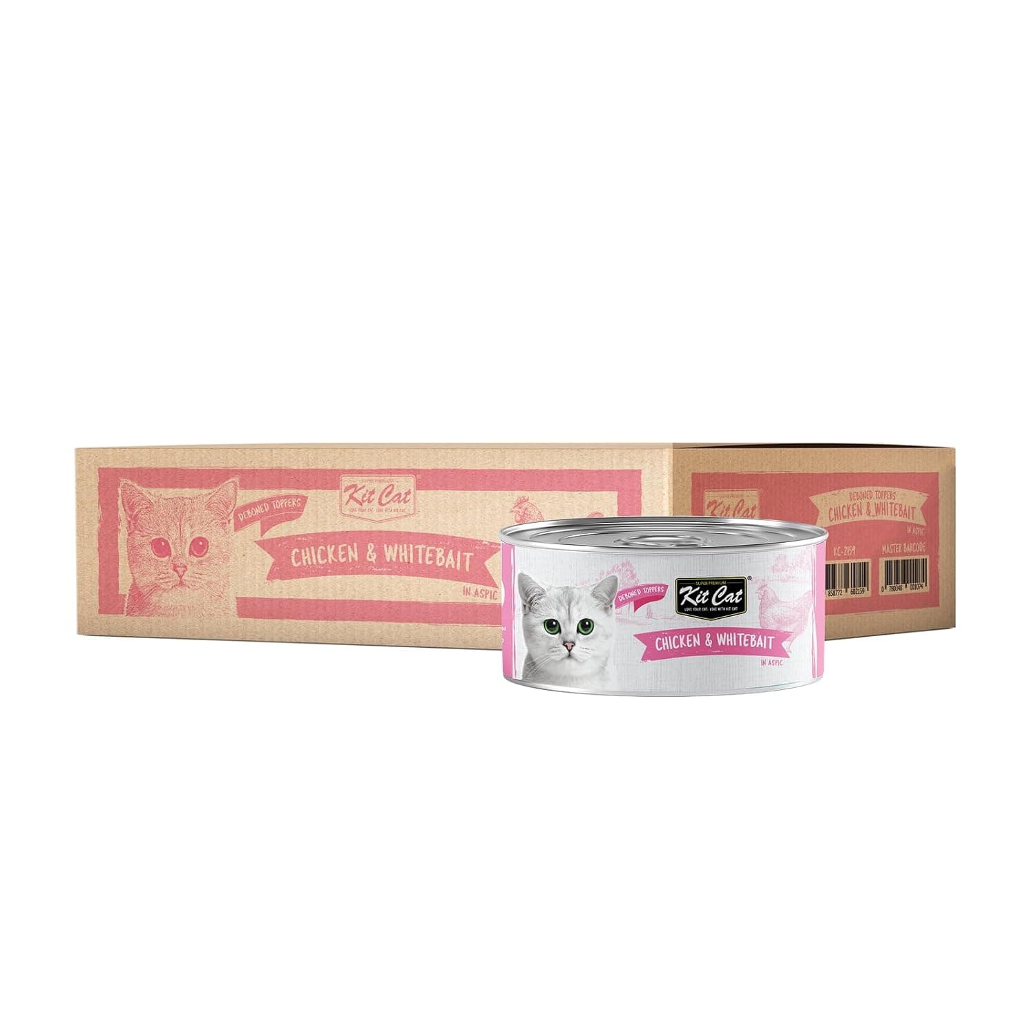 Kit Cat Deboned Chicken & Whitebait 80g Pack of 24