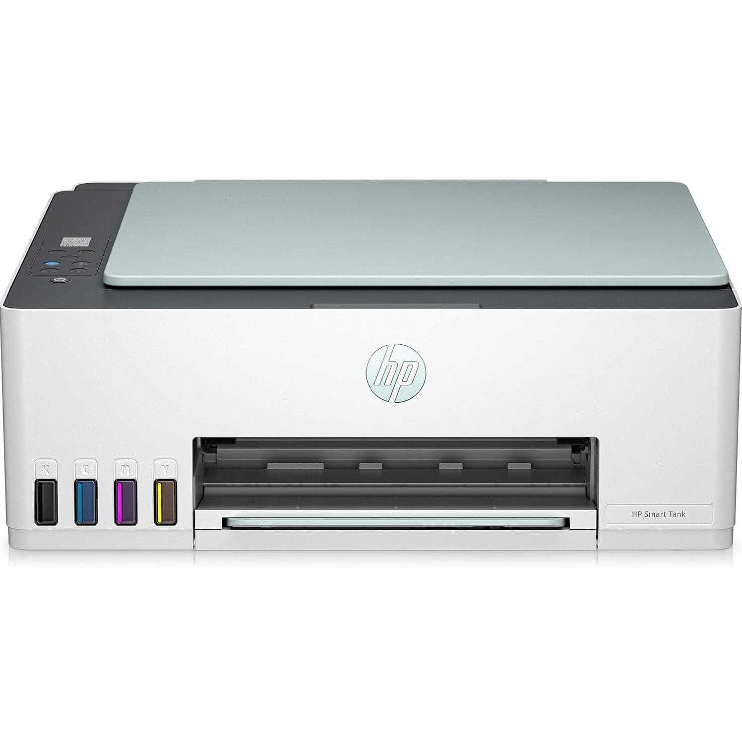 HP Smart Tank 582 All-in-One Printer, Color Printer for Home/office, Print, copy, scan, Wireless; Print upto 6000 black/color pages; Up to 3 years of printing already included, Eucalyptus - 4A8D6A