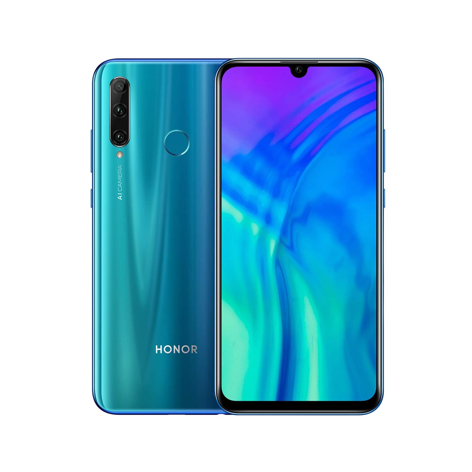 Honor 20e DUAL-SIM 64GB ROM + 4GB RAM (GSM Only|No CDMA) Factory Unlocked 4G/LTE Smartphone (Phantom Blue) - International Version
