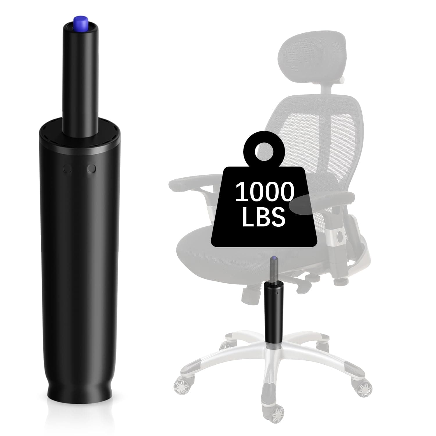 Mastery Mart Gas Lift Total Length 246 mm - 346 mm Piston Length, 100 mm Travel Length, 7.78 Inches / 200 mm Replacement Gas Pressure Damper Cylinder Gas Spring for Office Chair Black Universal Size