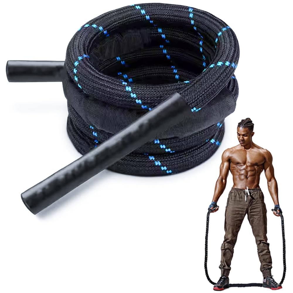 Workout Battle Rope for Men Women, Perfect For Gym Training, Cardio Fitness, Boxing MMA Fitness Training Workout Rope, Heavy Jump Rope For Exercise Fitness