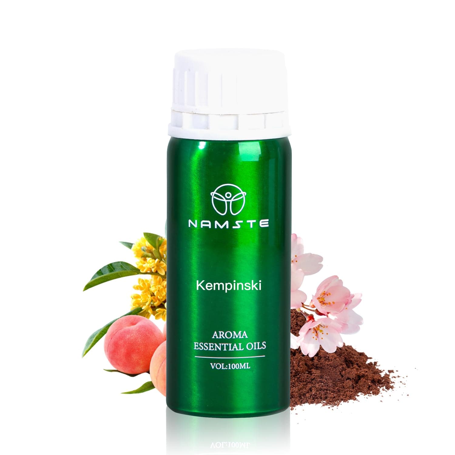 NAMSTE Hotel Scents Essential Oils, 100ml Kempinski Hotel Collection Aroma Diffuser Oil, Luxury Hotel Inspired Aromatherapy, Blends Grapefruit, Cherry Blossom, Musk for Relaxation and Sleep