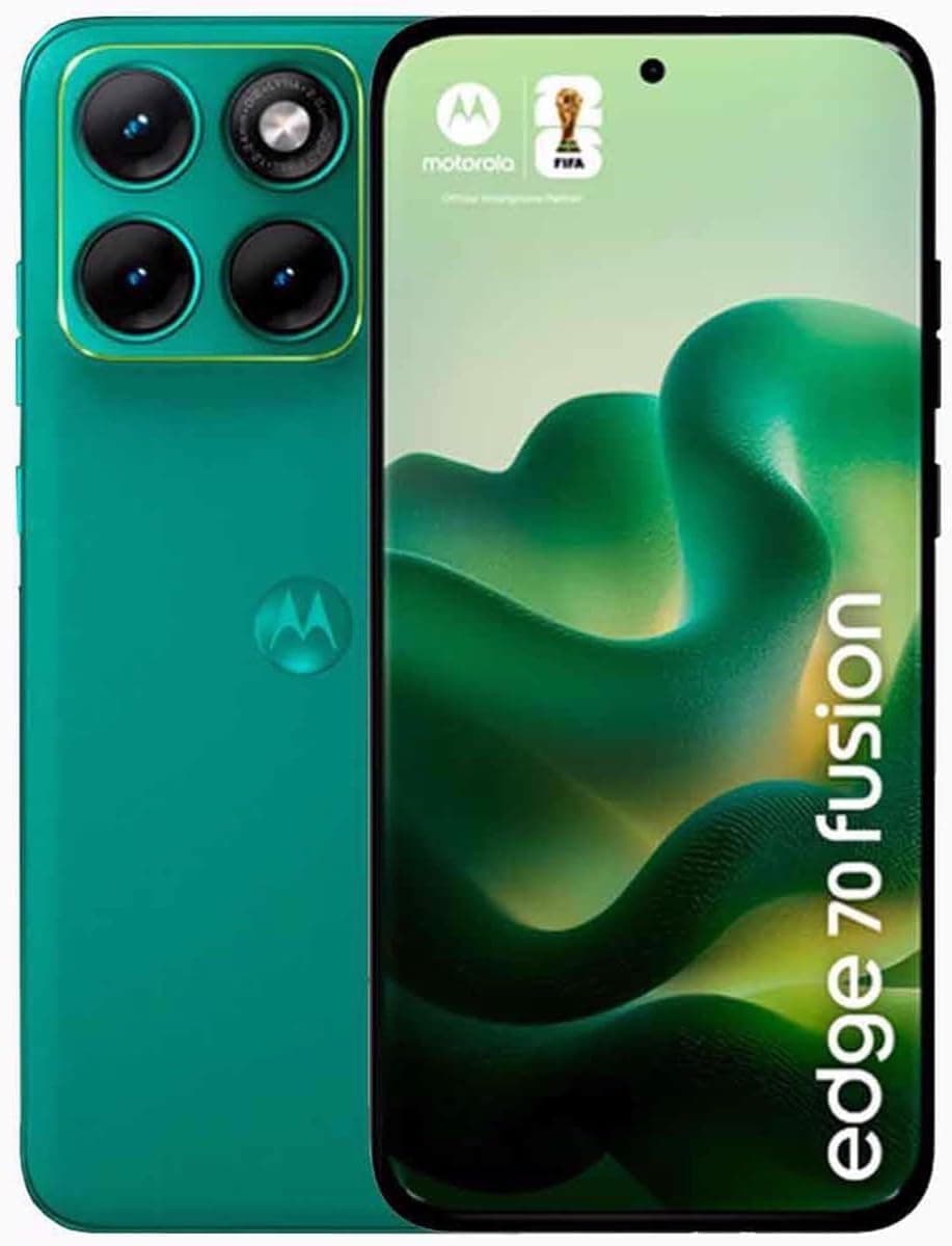 Motorola Edge 70 Fusion Dual-SIM 256GB ROM + 12GB RAM (GSM Only | No CDMA) Factory Unlocked 5G Smartphone (Pantone Green) - International Version