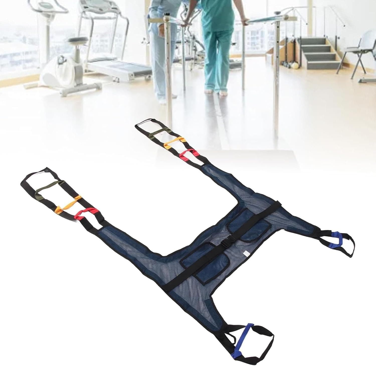 Patient Lift Sling, Full Body Universal Sling,Toileting Sling,for Standing Walking Training Mesh H Shaped Toileting Lift Slings, Patient Lift Transfer Aid for Elderly