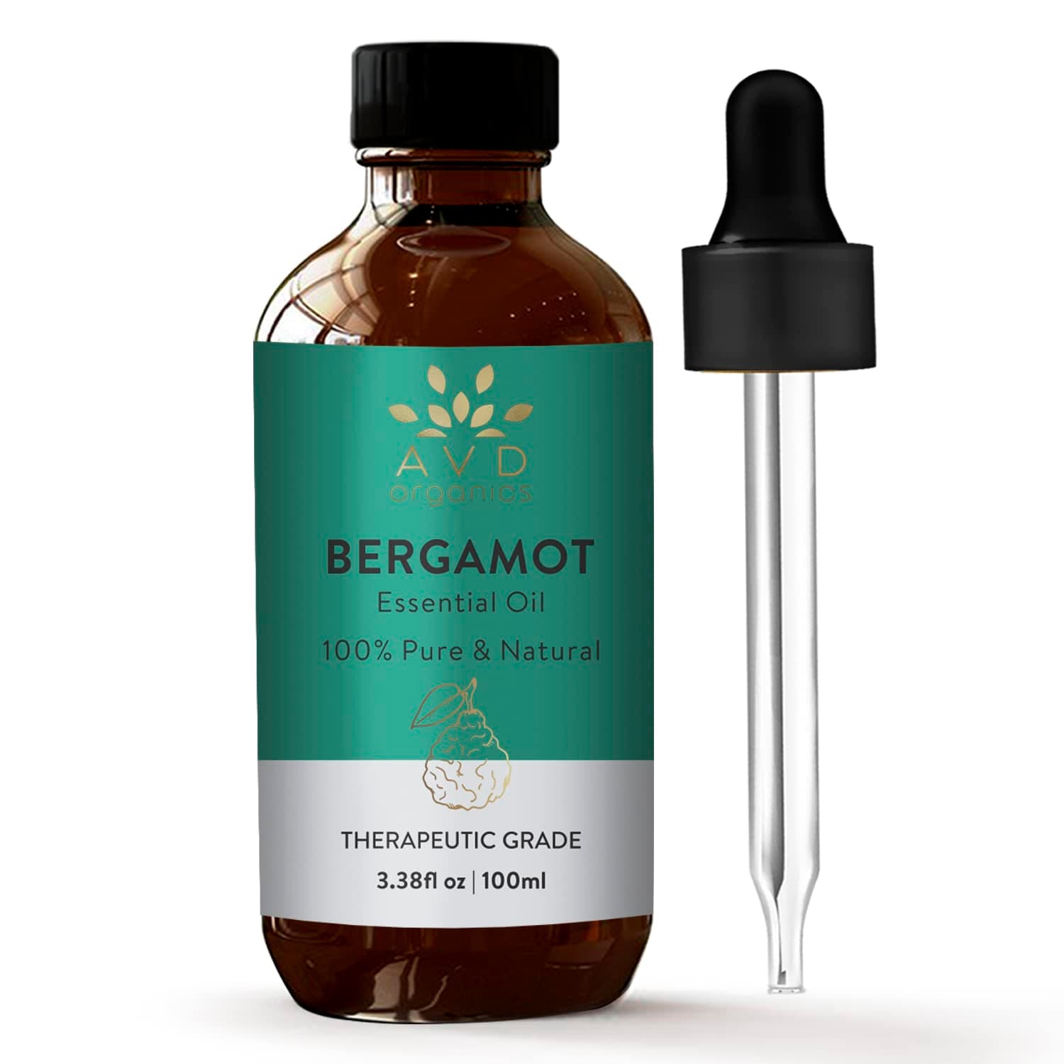 AVD ORGANICS Bergamot Essential Oil 100Ml - 3.38 Fl. Oz