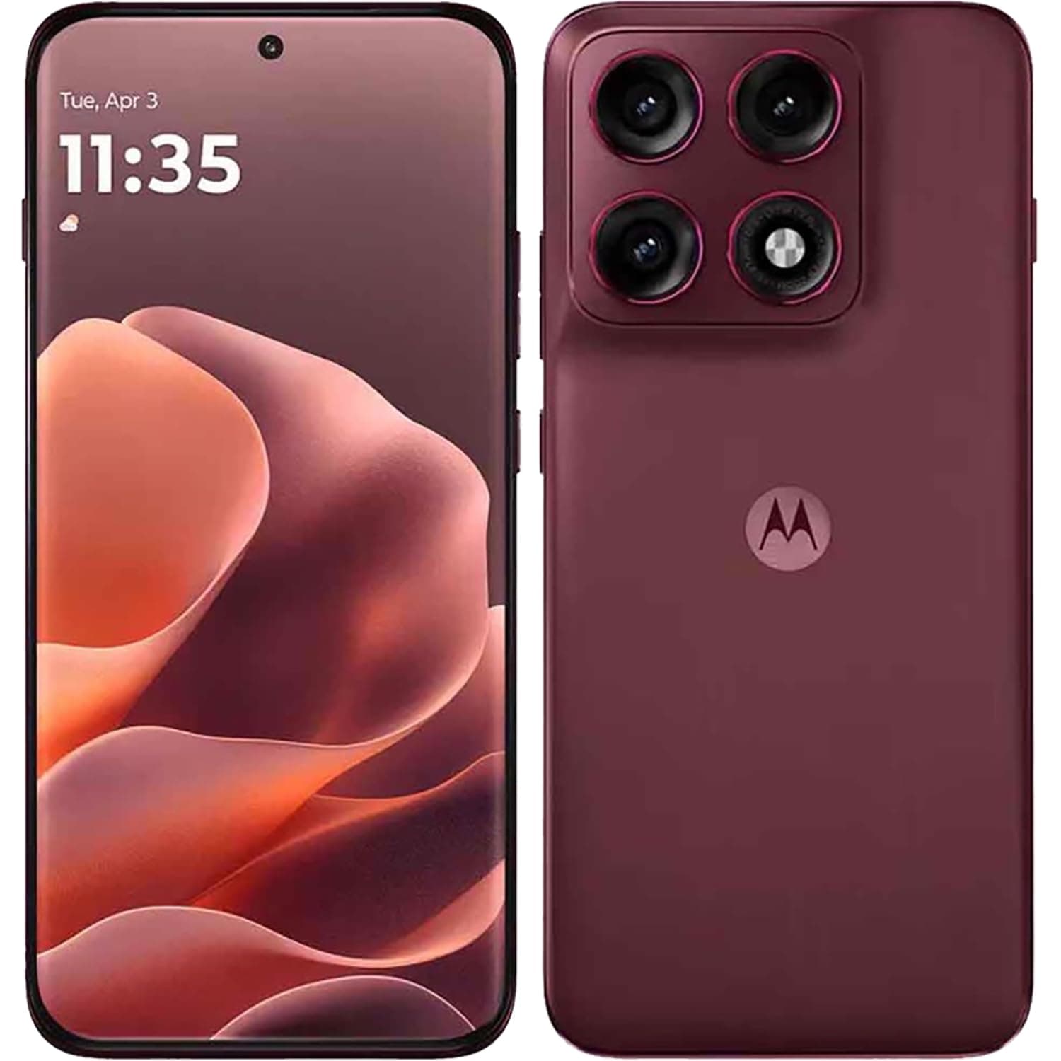 Motorola Edge 70 Pro Dual-SIM 256GB ROM + 8GB RAM (GSM Only | No CDMA) Factory Unlocked 5G Smartphone (Pantone Zinfandel) - International Version
