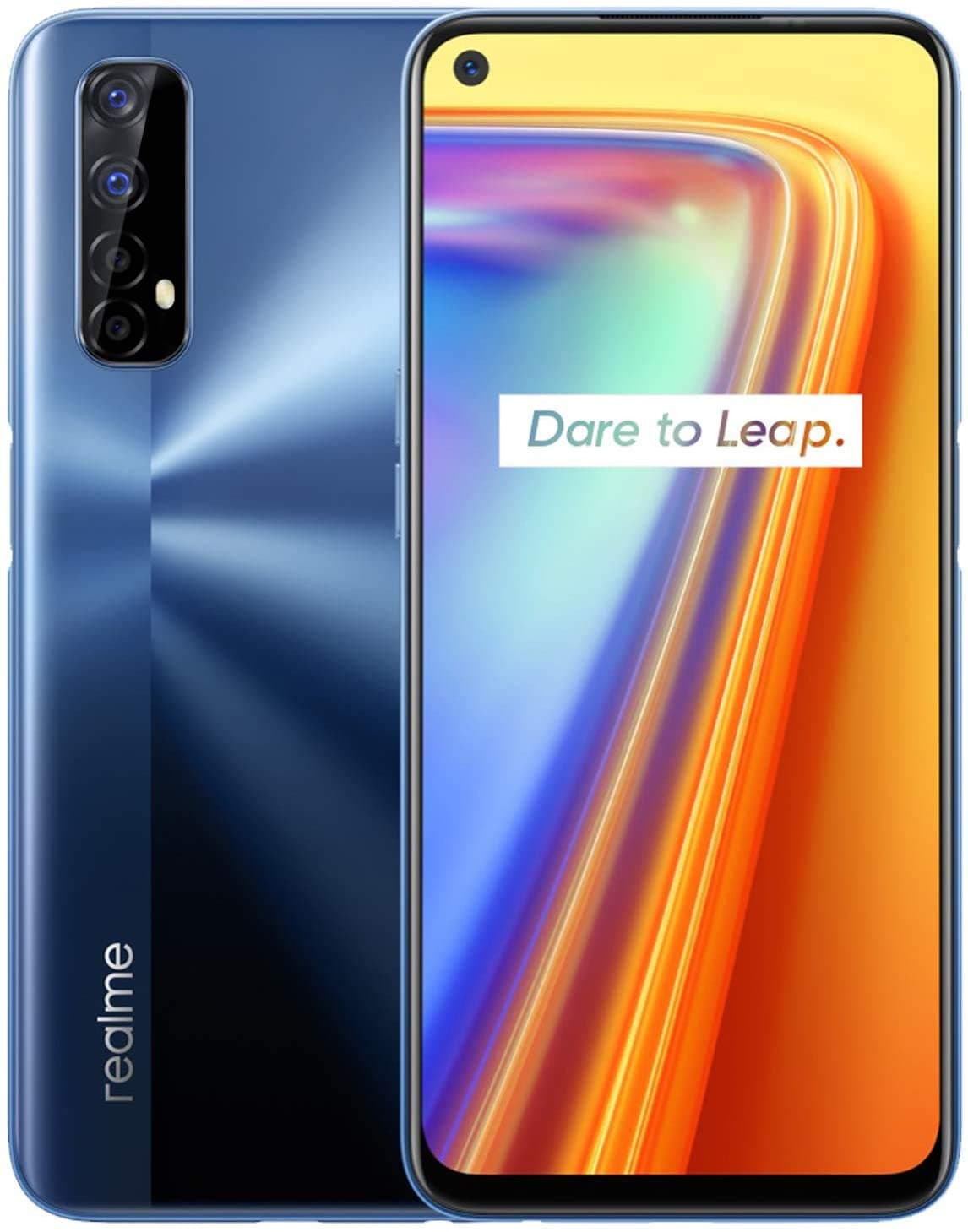Realme 7 Dual-SIM 128GB ROM + 8GB RAM (GSM Only | No CDMA) Factory Unlocked 4G/LTE Smartphone (Mist Blue) - International Version