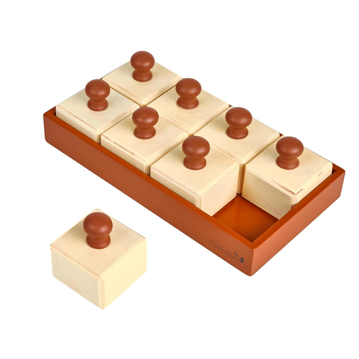 Excellerations Listen and Match Wooden Shakers Set of 8