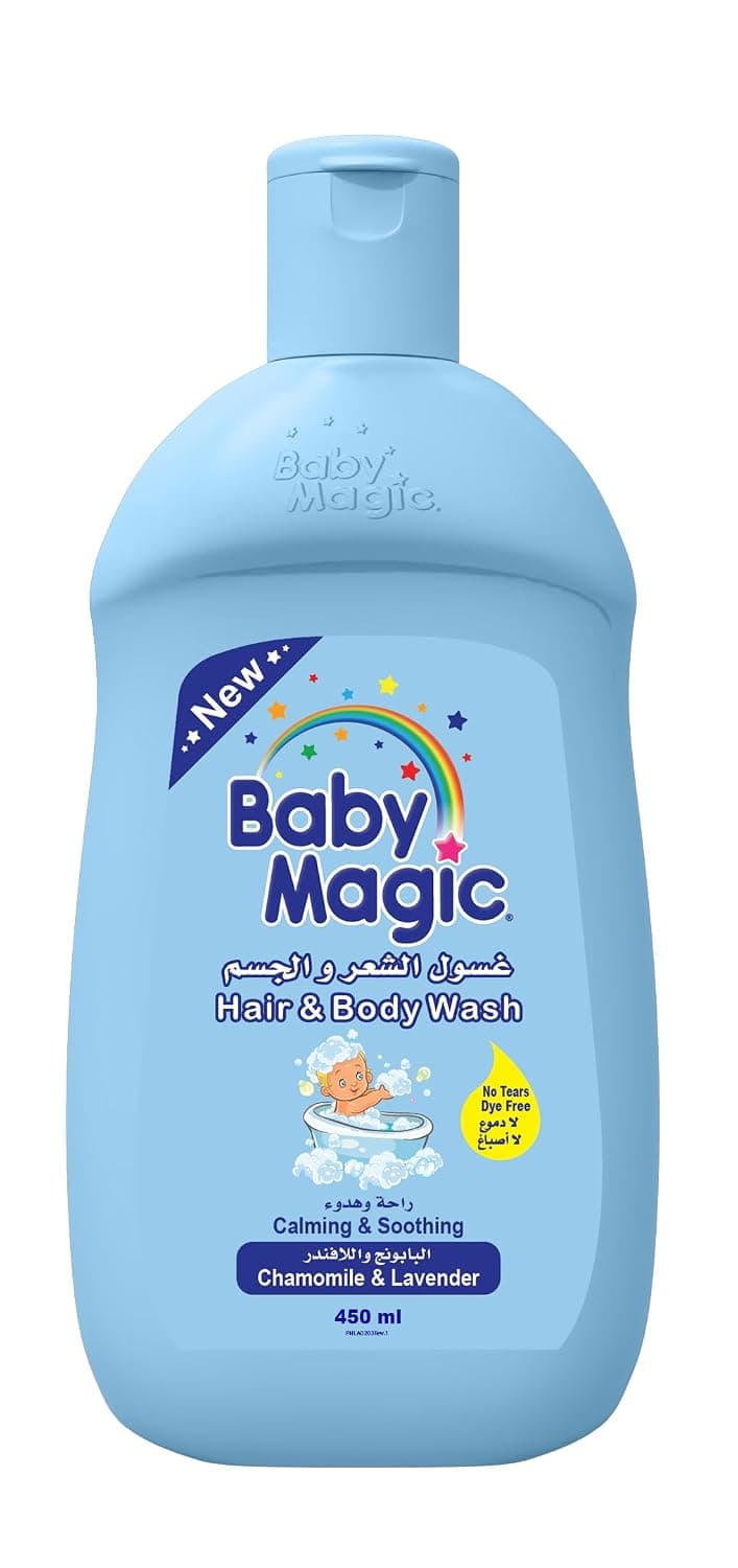 Baby Magic Gentle Hair & Body Wash 450 ml, Chamomile/Lavender