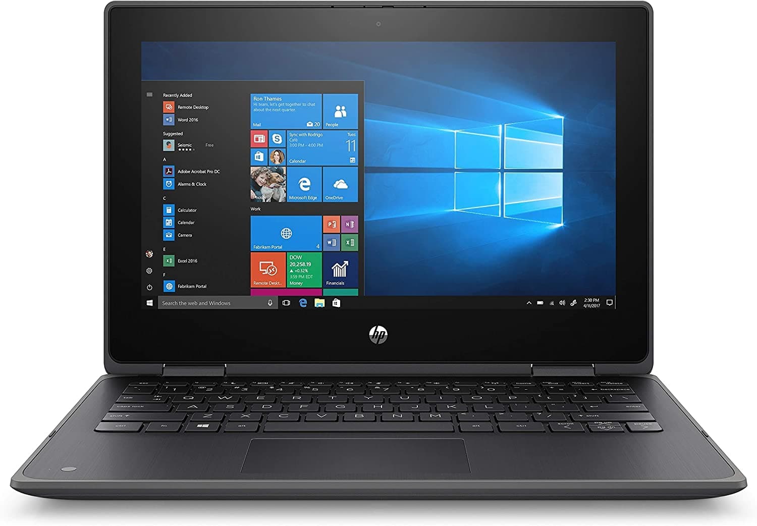HP ProBook x360 11 G5 EE W10P-64 C N4120 128GB SSD 4GB 11.6 HD Touchscreen NIC WLAN BT Cam Nootbook PC Refurbished (Renewed)