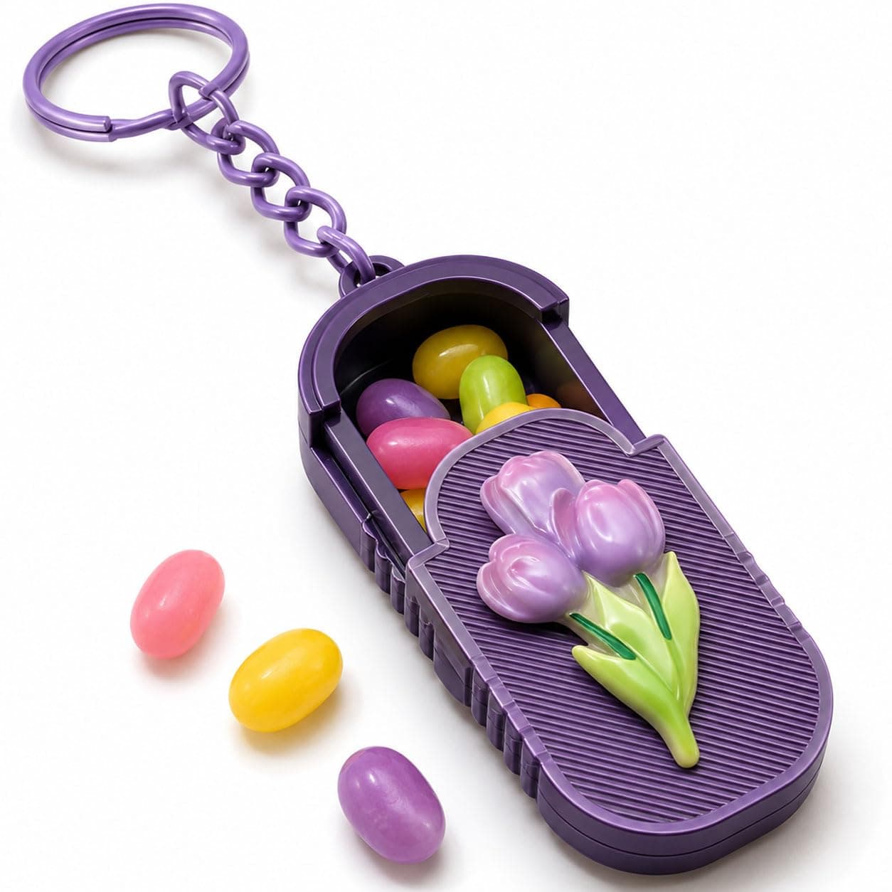 Small Pill Box, Travel Pill Organizer, Portable Mini Medicine Storage Container for Vitamins Tablets Fish Oil and Supplements, Pocket Pill Case for Purse Travel Office Outdoor Daily Use, Purple