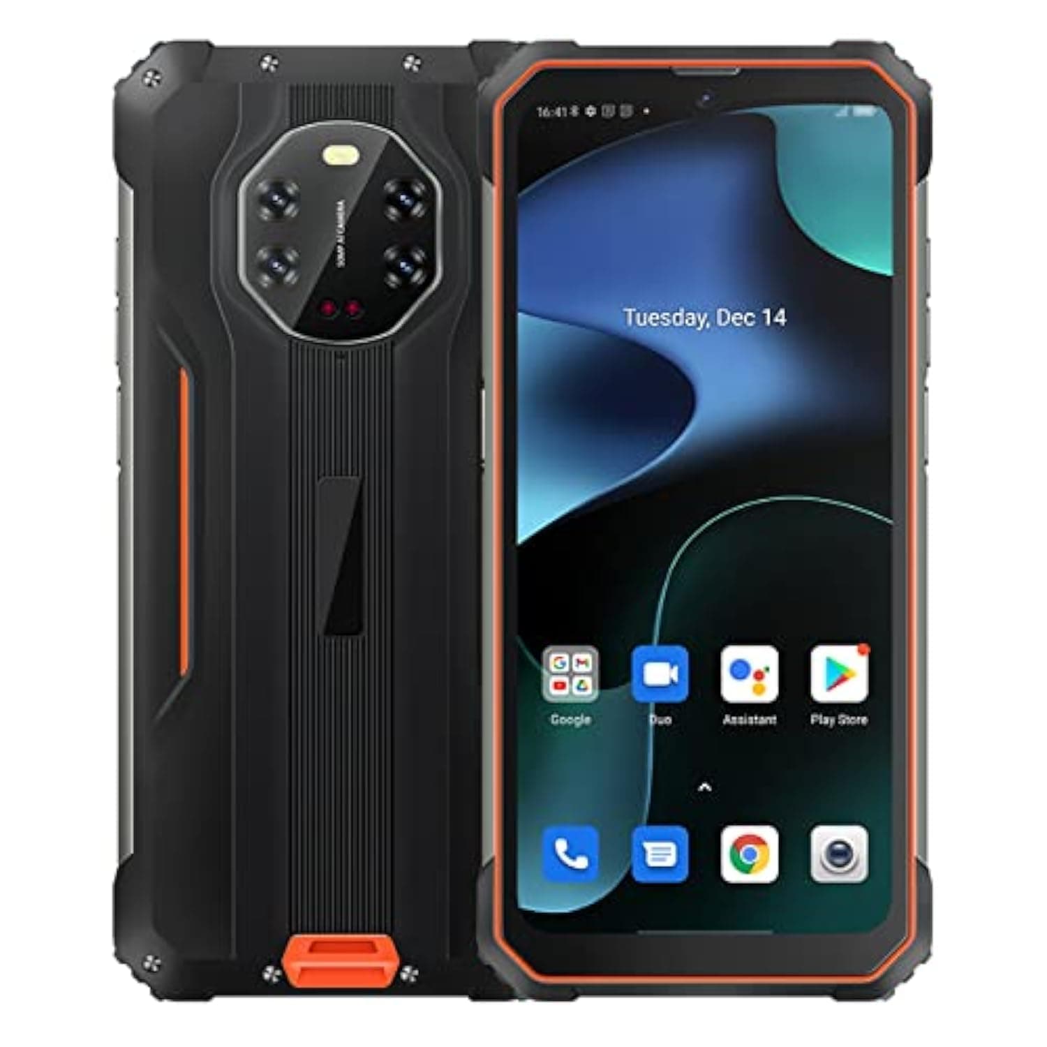 BV8800 Rugged Smartphone 90hz Screen 8GB + 128GB Helio G96 Android 11 8380mAh Phone 50MP + 16MP NFC (orange)