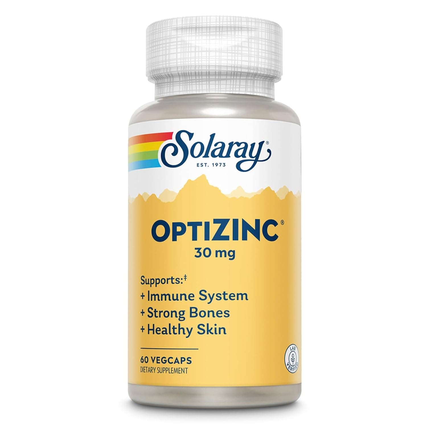 SOLARAY OptiZinc (30 mg, 60 Veg Caps)