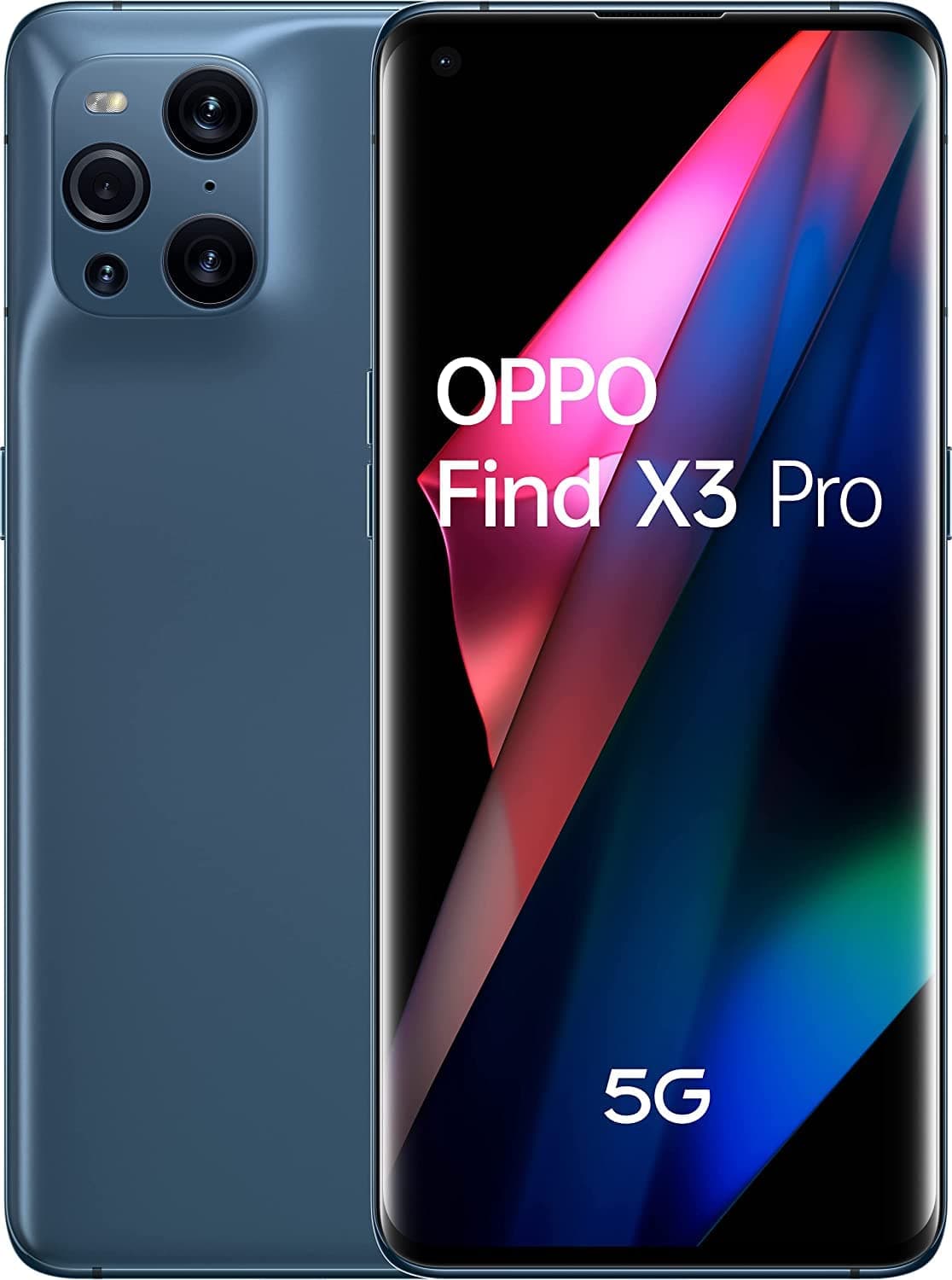 Oppo Find X3 Pro Dual-SIM 256GB ROM + 12GB RAM (GSM Only | No CDMA) Factory Unlocked 5G Android Smartphone (Blue) - International Version
