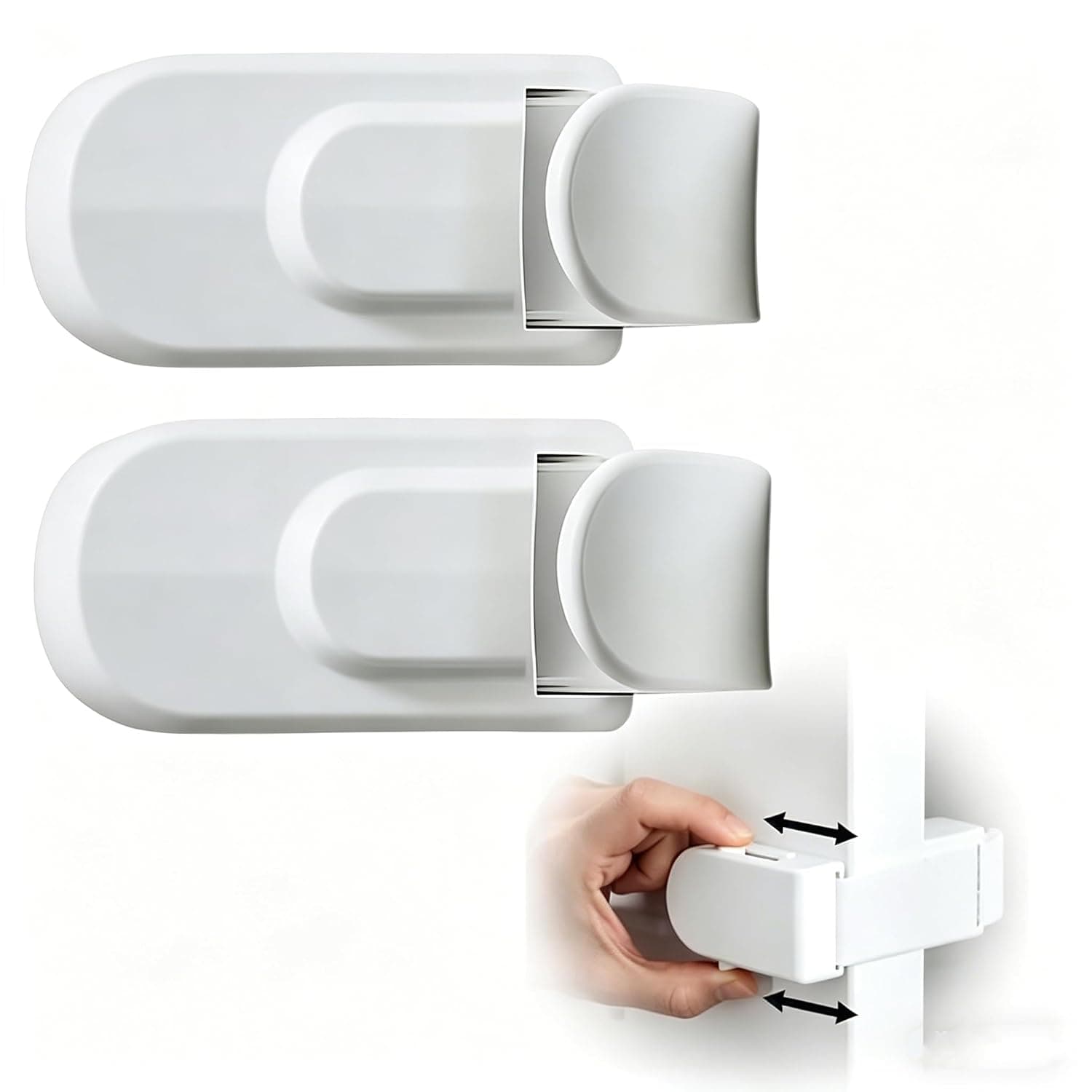 Door Safety Lock, Child Proof Door Handle Lock, Easy Install Safety Locks for Kids, No Drill Security for Toddlers, Damage-Free Solution for Pets & Children