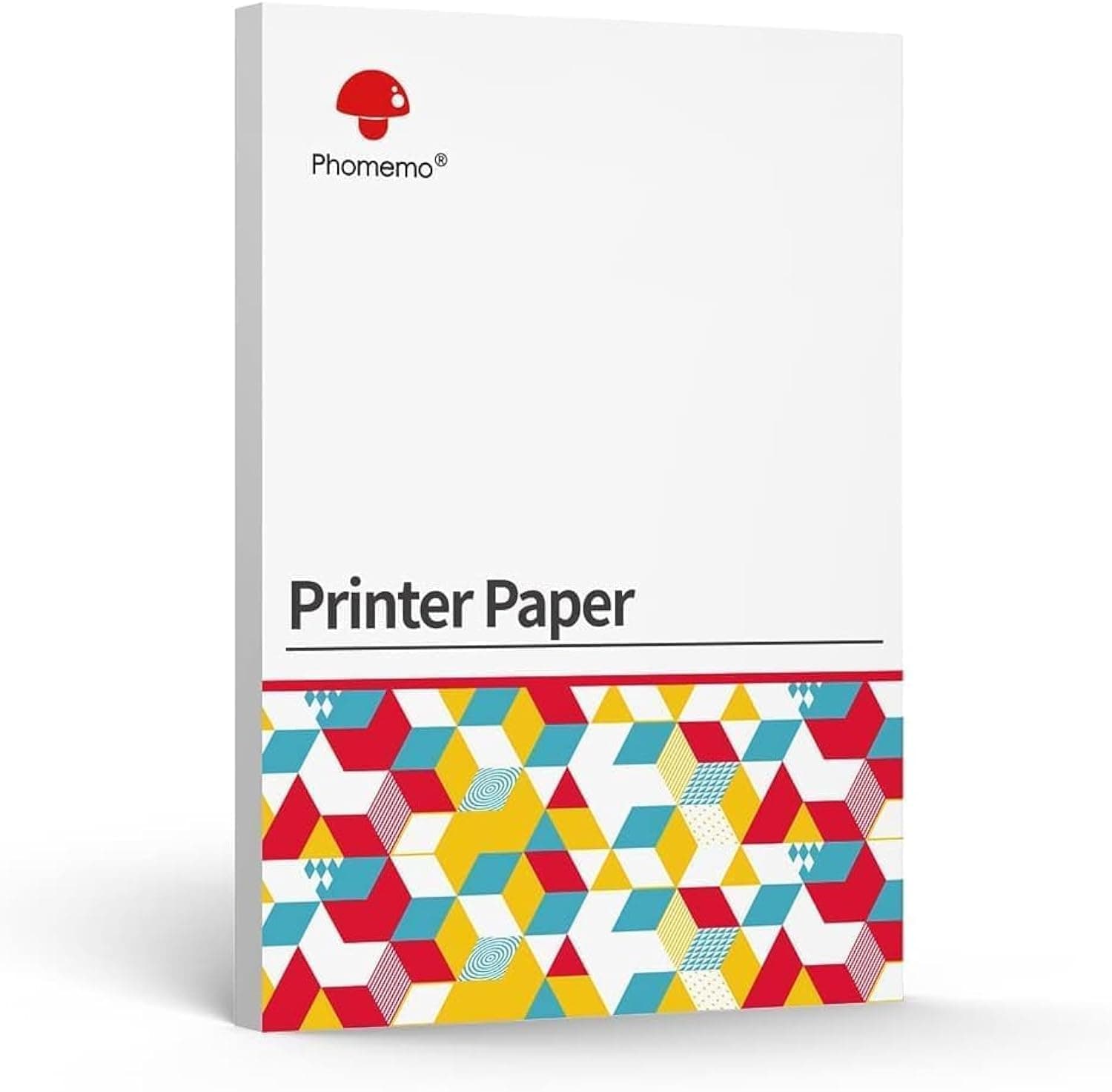 Phomemo A4 Thermal Paper - Multi-Purpose Thermal Papers | Compatible with M08F, M832, M834 Thermal Portable Printer, 8.27" x 11.69"(210x297mm), 200 Sheets, Black on White
