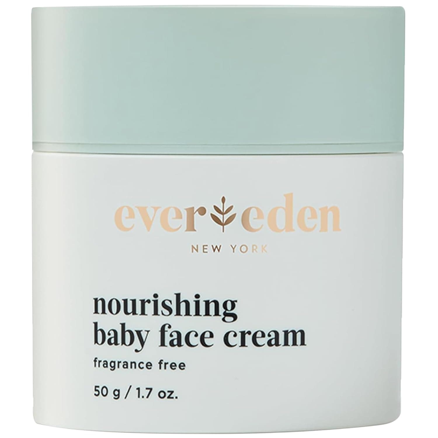 Evereden Nourishing Baby Face Cream 1.7 oz. | Non-Toxic and Fragrance-Free Baby Face Lotion | Rich, Non-Greasy Baby Moisturizing Cream | Baby Face Moisturizer with Clean Ingredients | Developed with Harvard & Stanford Dermatologists, Non-Greasy & Moisturizing, Sunflower, Grapeseed & Jojoba Seed Oil, 1.7 oz.