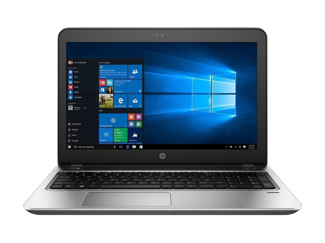 HP ProBook 450 G4 Business Laptop, Intel Core i5-7th Gen, 8GB RAM, 256GB SSD, 15.6 Inch Display, Windows 11, Silver, Renewed (Renewed)