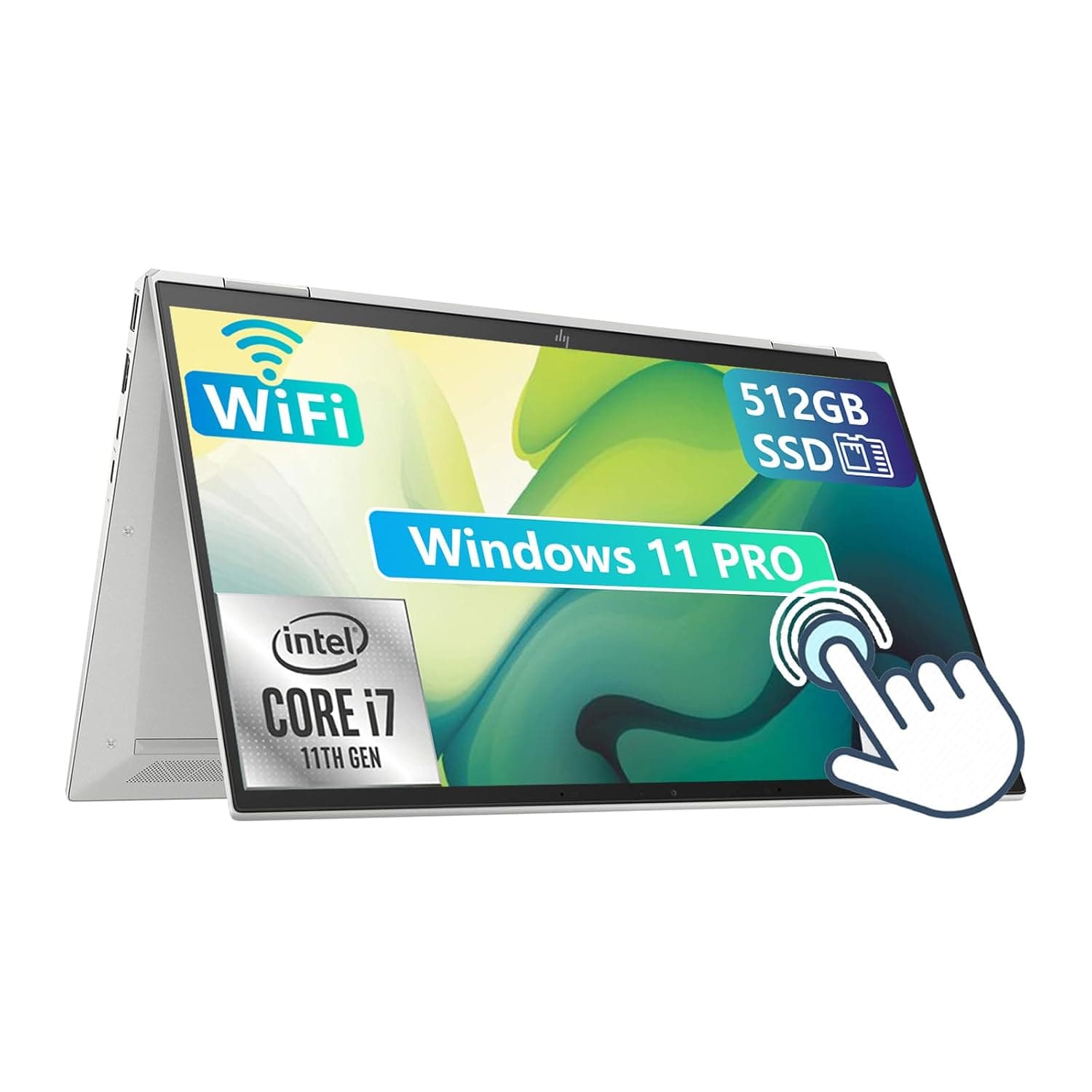 HP EliteBook X360 1040 G8 2-in-1 Laptop Touchscreen, Windows 11 Pro, 14" FHD Inches, Intel Core i7-1165G7, 16GB RAM, 512GB SSD, Backlit Keyboard (Renewed)