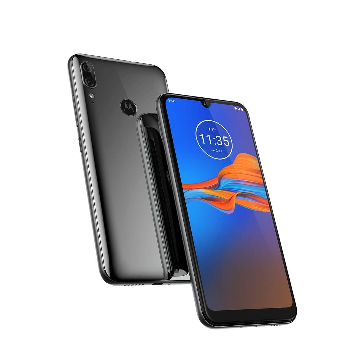 Motorola Moto E6 Plus (32GB, 2GB RAM) 6.1" Max Vision Screen, 3000mAh Removable Battery, Hotspot, FM Radio, US + Global 4G LTE Dual SIM GSM Factory Unlocked XT2025-1 International Model Graphite