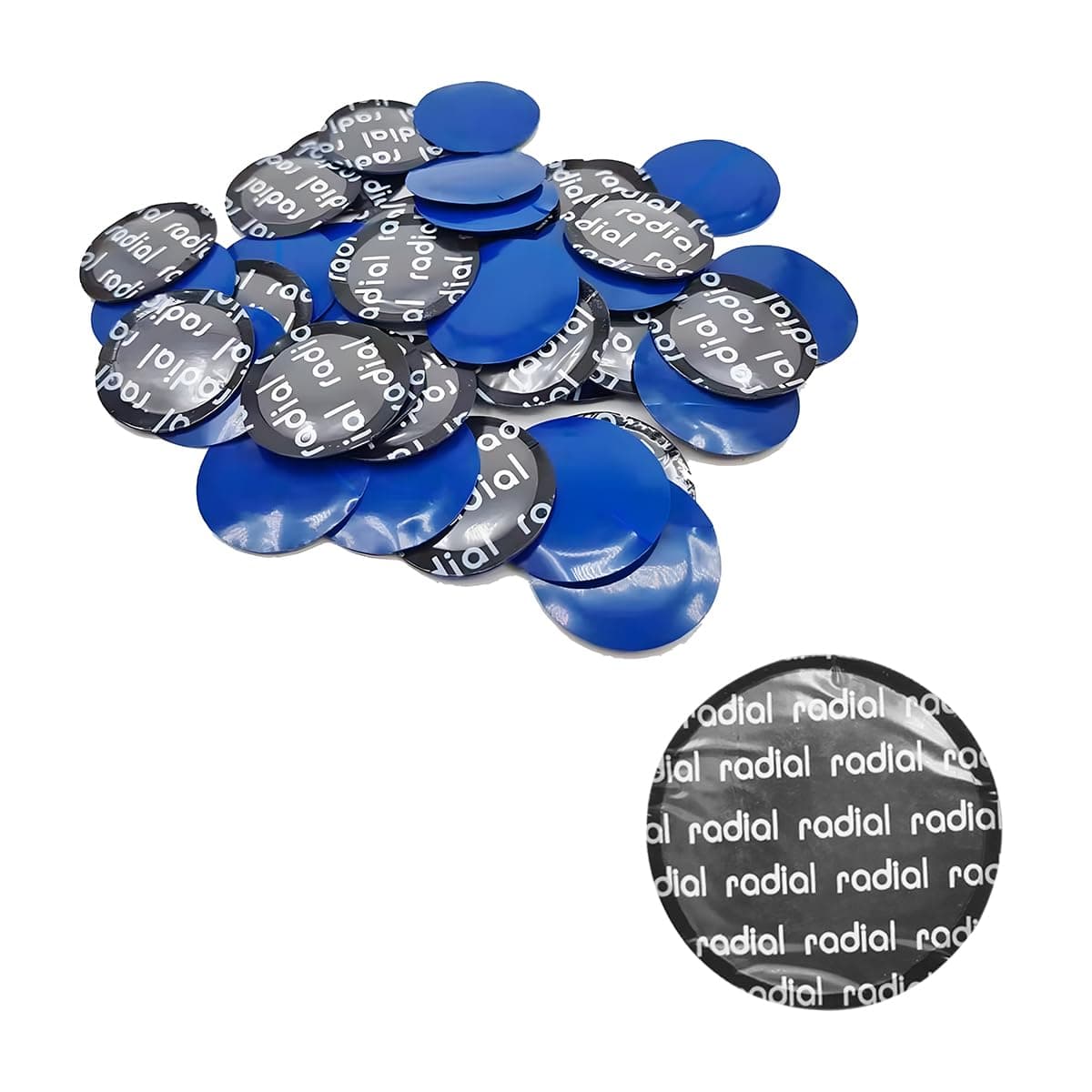 AICEL 50PCS Car Tire Repair Patch, 32mm Round Vehicle Tire and Tube Patch Repairing Kits, Rubber Automotive Tyre Puncture Repair Tool Accessories, Universal for Truck Motorcycle Bike (Small)