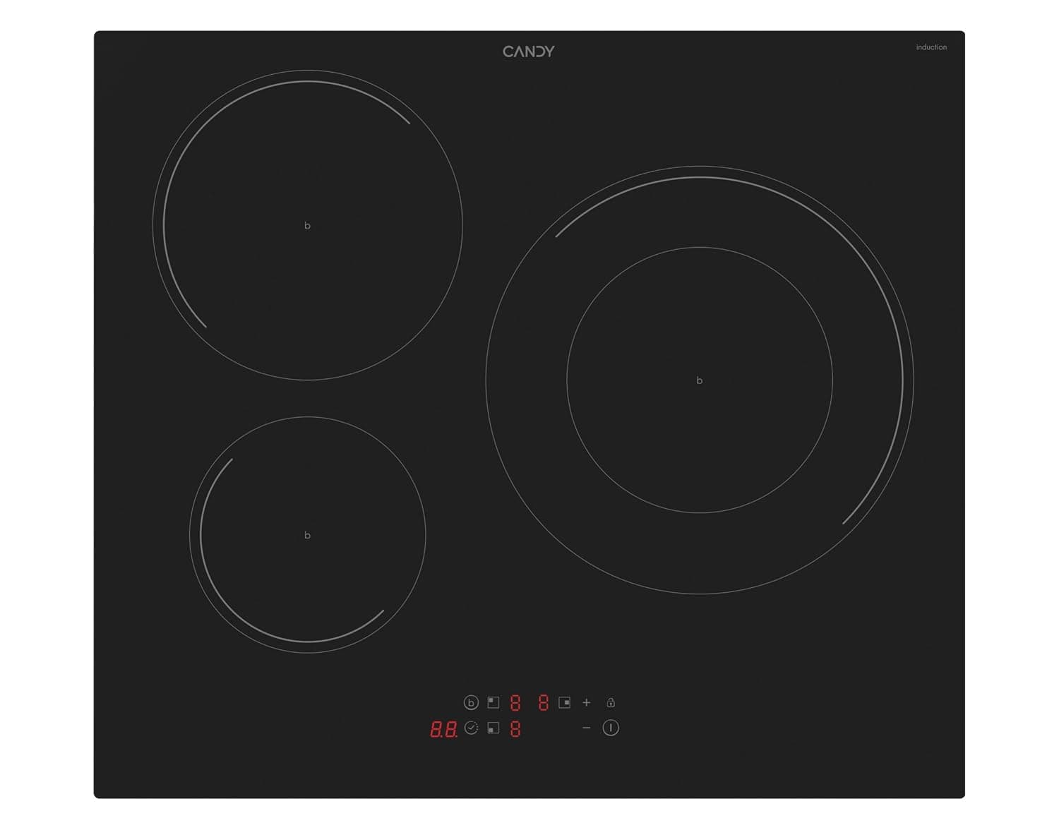 Candy ENCIMERA CI633C/E14U 3F INDUCCION 33803175 Black