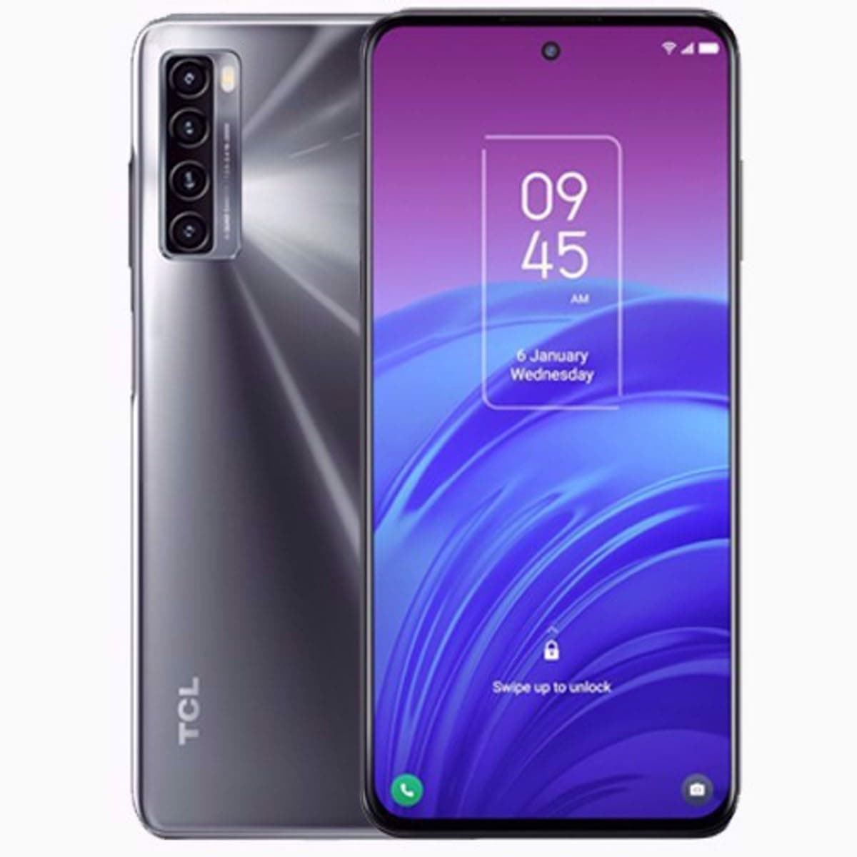 TCL 20L DUAL-SIM 128GB ROM + 4GB RAM (GSM Only|No CDMA) Factory Unlocked 4G/LTE Smartphone (Eclipse Black) - International Version