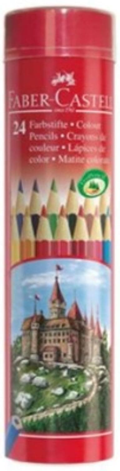 Faber-Castell Classic 24-Colors Coloured Pencil in Tin Case