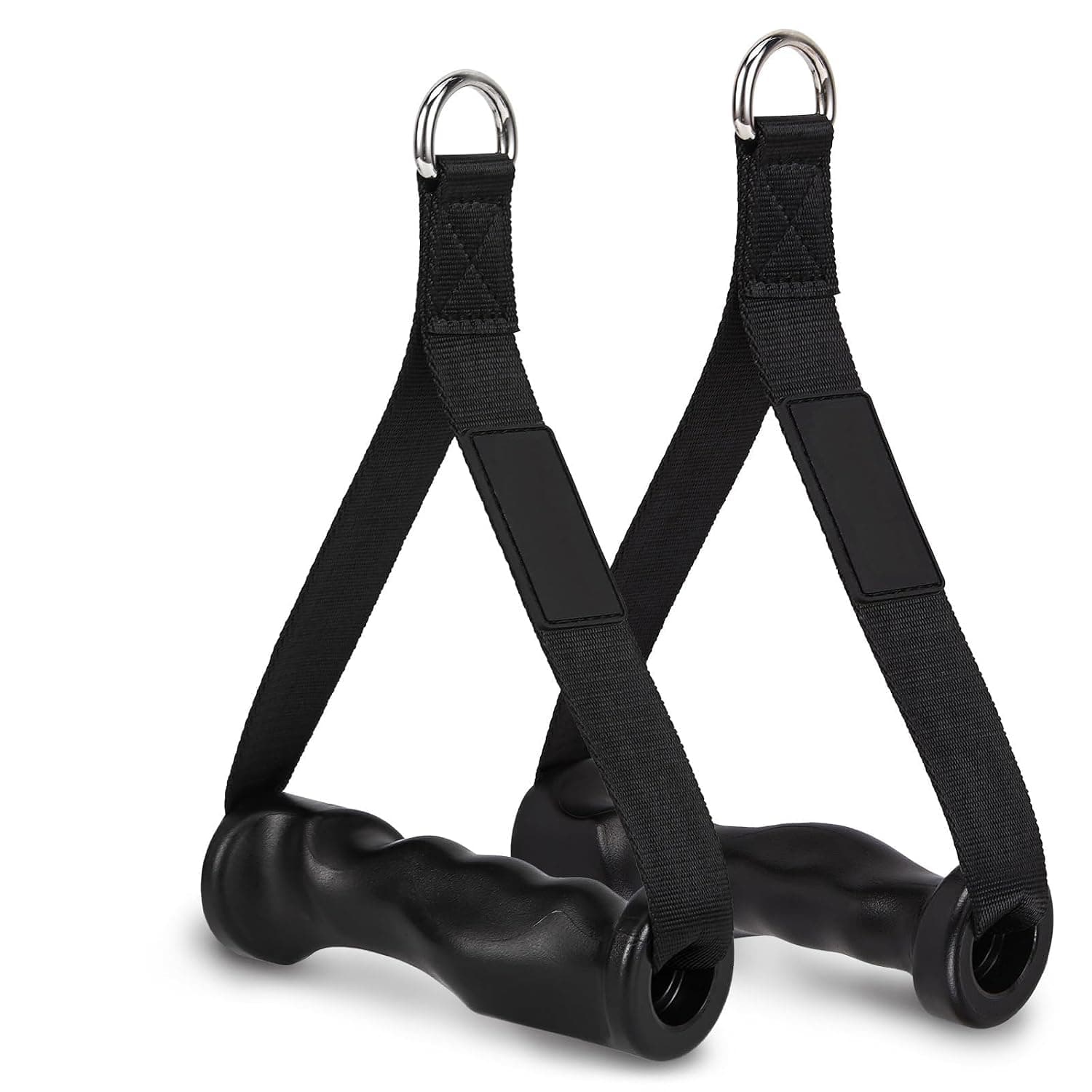 Equipment Exercise Handles for Cable Machine Attachments, Resistance Bands with 2 Carabiners - Gym Handles for Yoga, Pilates, Strength Cable Crossover Training Workout