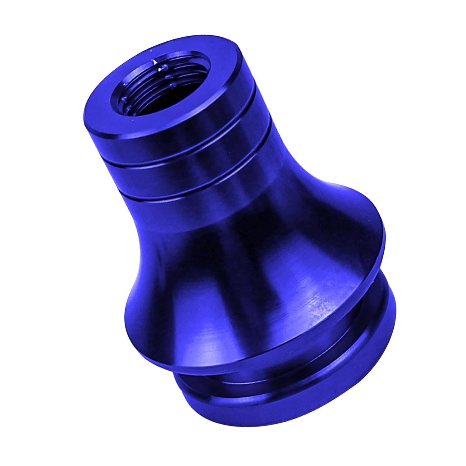 Hovom Car Shift Knob Boot Retainer, M12x1.25 Durable Aluminum Cars Gear Shift Knob Adapter, Waterproof Metal Manual Vehicle Gear Shifter Lever Adapter, Universal Car Accessories (Blue)
