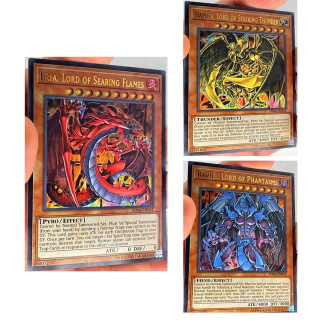 SA-LUX - Yu%Gi%Ohs SR Egyptian 𝖦оԀ Obelisk the Tormentor English DIY Тоуs Hobbies Hobby Collectibles Game Collection Anime Cards (3PCS A2)
