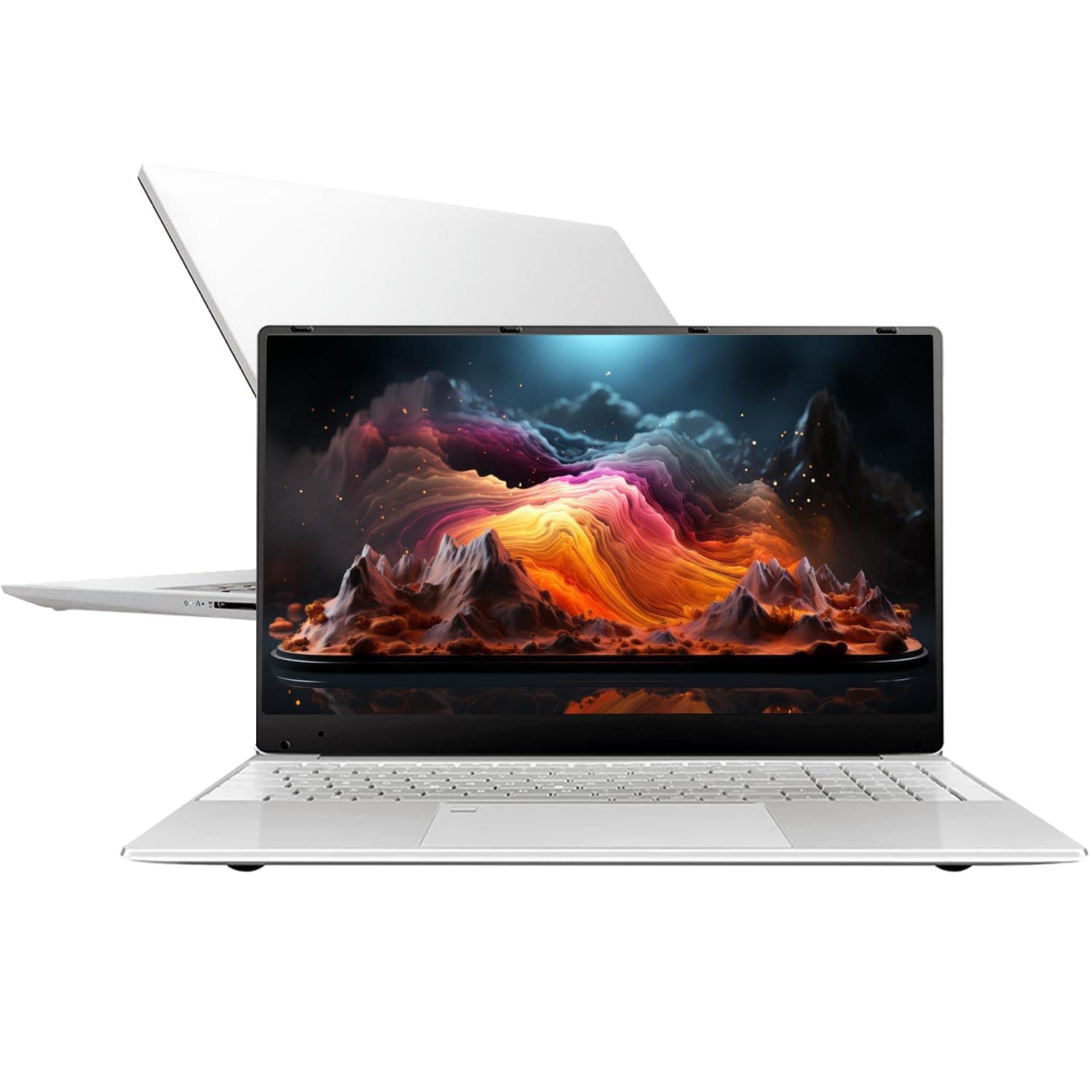 TK-N425 Huitbat Laptop, 15.6" FHD IPS Display, Intel Celeron 4-Core J4125, 12GB RAM DDR4, 512GB M.2 SSD Storage, Intel UHD Graphics, Backlit Keyboard, Fingerprint Reader, Windows 11 Pro