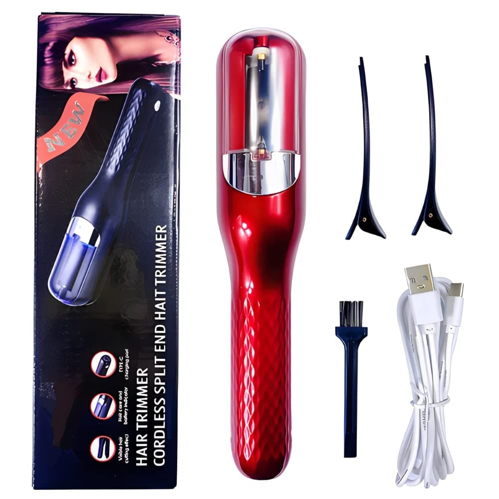 ماكينة تشذيب الشعر المتقصف حلاقة المتقصفة مزيل علاج التالف قابل لاعادة الشحن بدون سلك احمر من ارابيست